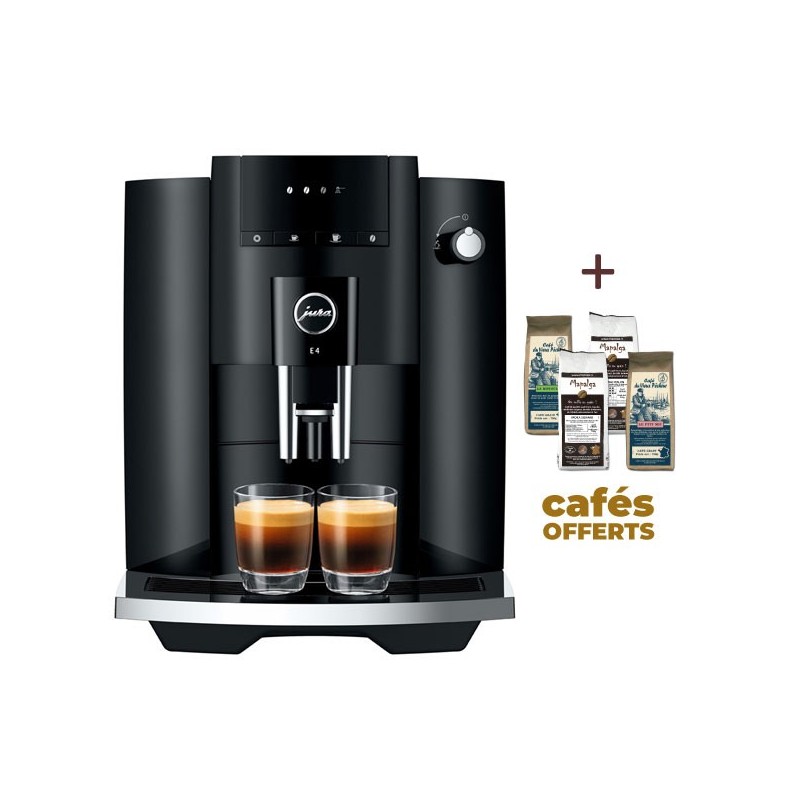 E4 Piano Black Coffee Machine 15435 Jura (4 x 250g of coffee offered) E4 Piano Black Coffee Machine 15435 Jura (4 x 250g of coffee offered)