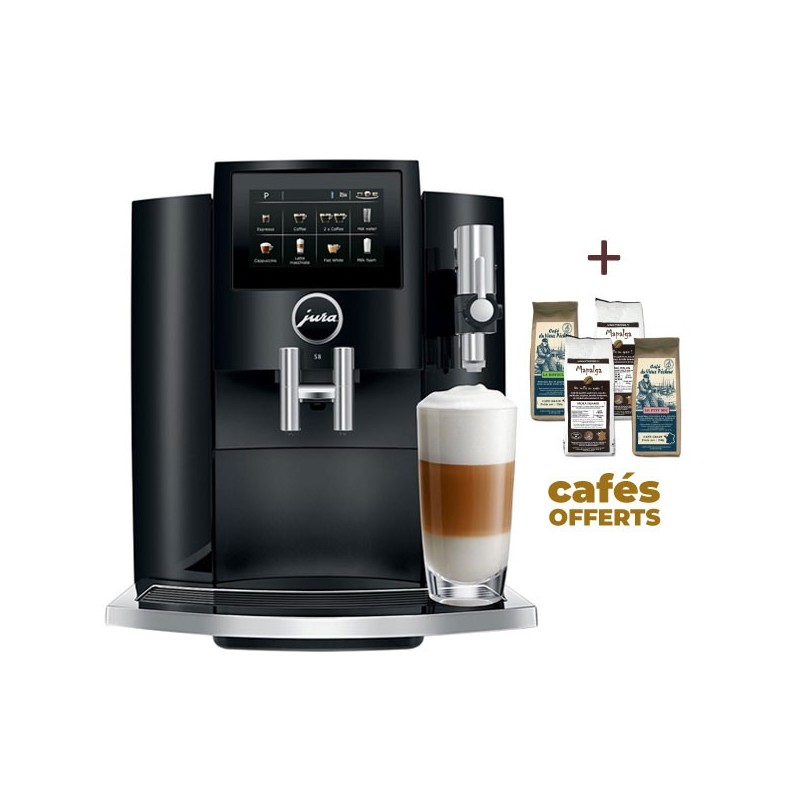 Machine à café S8 Piano Black 15381 - JURA (4 x 250g de café offerts)