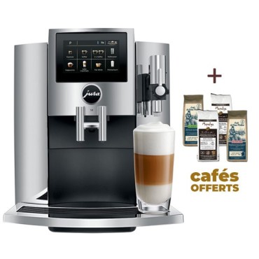 Machine à café S8 Chrome 15380 - JURA (4 x 250g de café offerts)