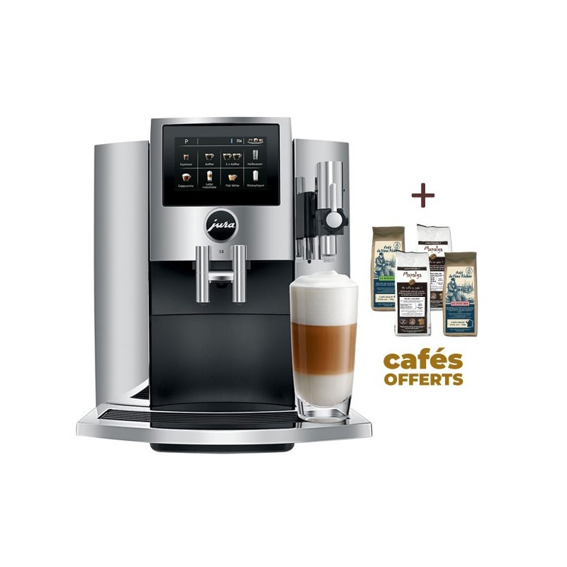 Machine à café S8 Chrome 15380 - JURA (4 x 250g de café offerts)