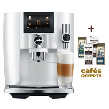 Machine à café J8 Piano White 15460 - JURA (4 x 250g de café offerts)
