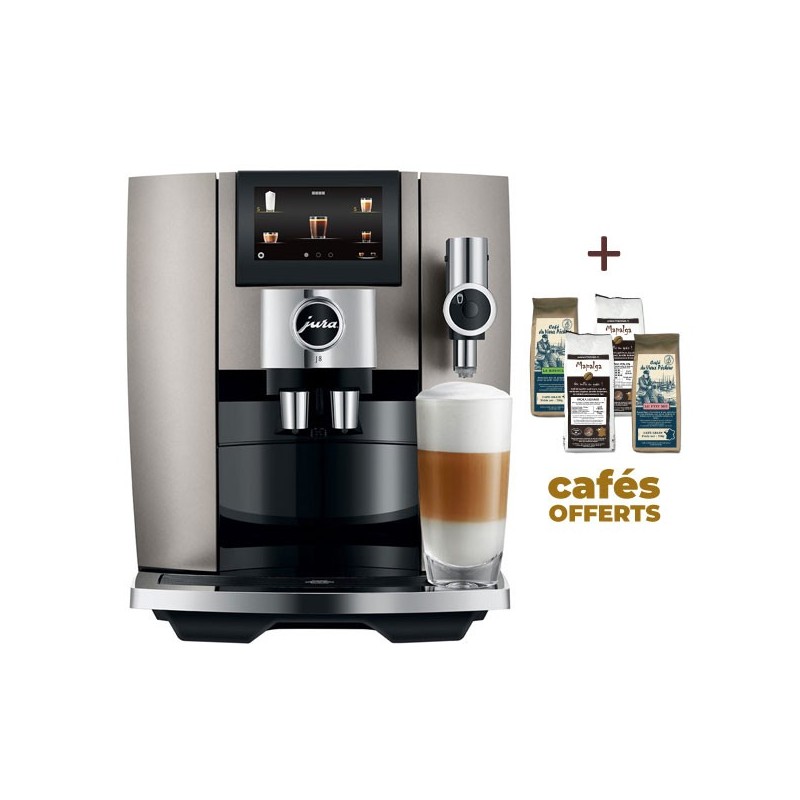 Machine à café J8 Midnight Silver 15471 - JURA (4 x 250g de café offerts)