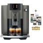 Machine à café E6 Dark Inox (EC) 15439 - JURA (4 x 250g de café offerts) Machine à café E6 Dark Inox (EC) 15439 - JURA (4 x 250g de café offerts)