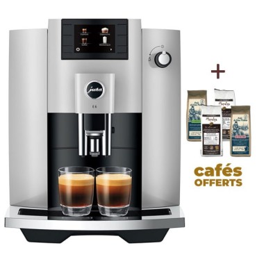 Machine à café E6 Platine (EC) 15440 - JURA (4 x 250g de café offerts)