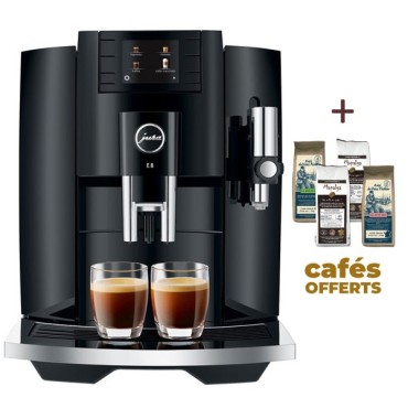 E8 Piano Black Coffee Machine (EB) 15355 - Jura + 2 kg of coffee offered