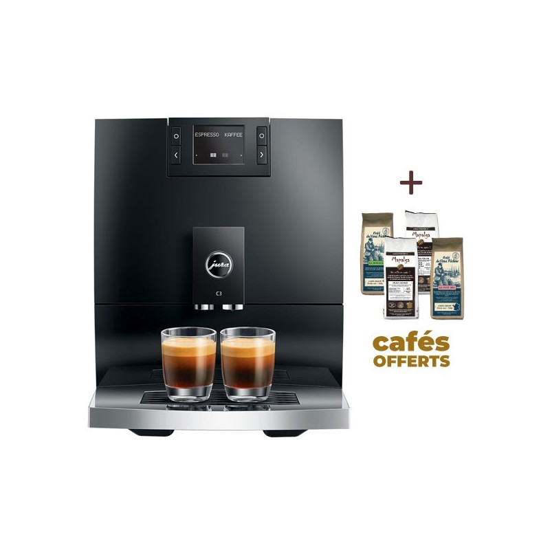 Machine à café C3 Piano Black (EA) 15599 - JURA (4 x 250g de café offerts)