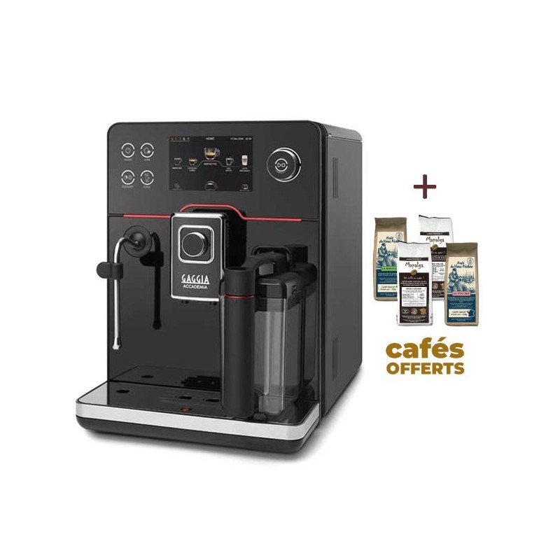 Machine à café automatique ACCADEMIA GLASS RI9781/01 - GAGGIA (4 x 250g de café offerts) Machine à café automatique ACCADEMIA GLASS RI9781/01 - GAGGIA (4 x 250g de café offerts)
