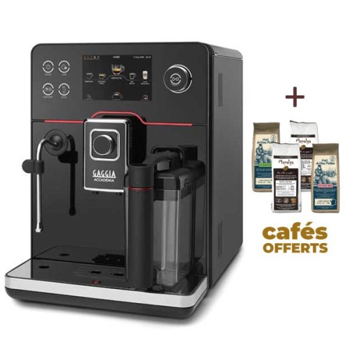 Machine à café automatique ACCADEMIA GLASS RI9781/01 - GAGGIA (4 x 250g de café offerts)