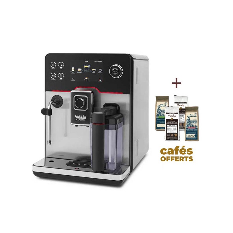 ACCADEMIA STAINLESS STEEL RI9782/01 GAGGIA (4 x 250g de café offerts) ACCADEMIA STAINLESS STEEL RI9782/01 GAGGIA (4 x 250g de café offerts)