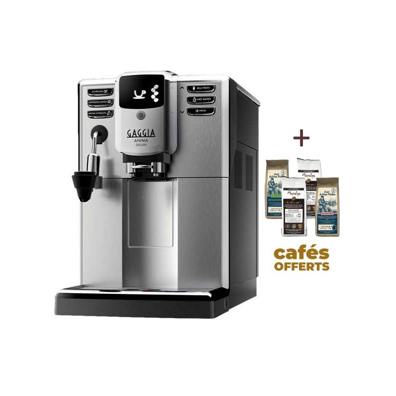 Machine à café automatique ANIMA DELUXE GAGGIA RI8761/01 (4 x 250g de café offerts)