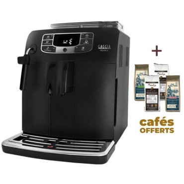 Machine à café automatique VELASCA BLACK RI8260/01 GAGGIA (4 x 250g de café offerts)