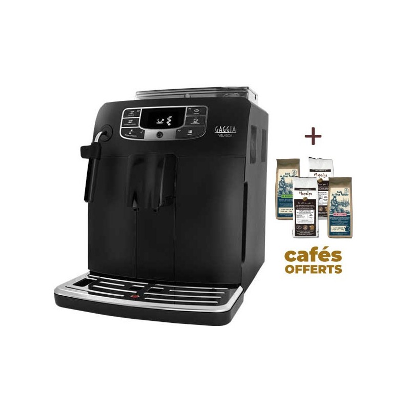 Machine à café automatique VELASCA BLACK RI8260/01 GAGGIA (4 x 250g de café offerts) Machine à café automatique VELASCA BLACK RI8260/01 GAGGIA (4 x 250g de café offerts)