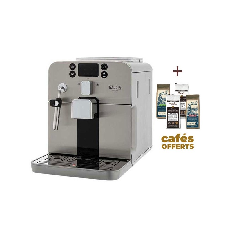 Machine à café automatique BRERA SILVER GAGGIA RI9305/01 (4 x 250g de café offerts) Machine à café automatique BRERA SILVER GAGGIA RI9305/01 (4 x 250g de café offerts)