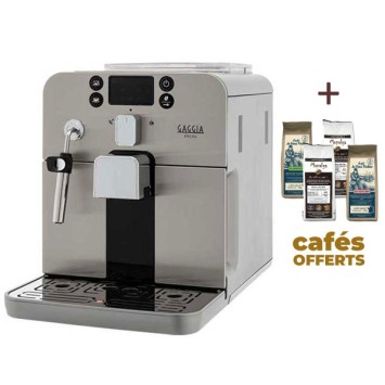 Machine à café automatique BRERA SILVER GAGGIA RI9305/01 (4 x 250g de café offerts)