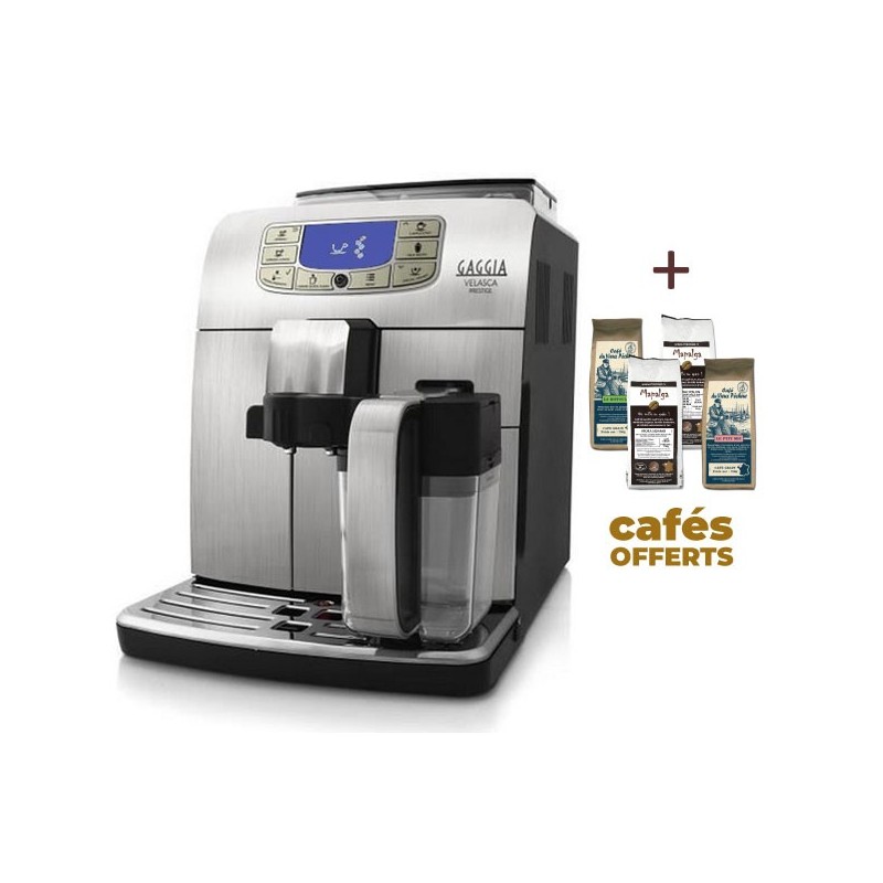 Machine à café automatique VELASCA SILVER OTC GAGGIA RI8263/01 (4 x 250g de café offerts) Machine à café automatique VELASCA SILVER OTC GAGGIA RI8263/01 (4 x 250g de café offerts)