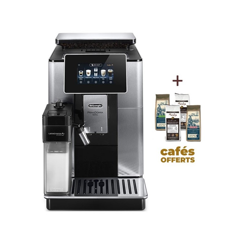 DELONGHI PrimaDonna Soul ECAM 610.74.MB garantie 3 ans (4 x 250g de café offerts) DELONGHI PrimaDonna Soul ECAM 610.74.MB garantie 3 ans (4 x 250g de café offerts)