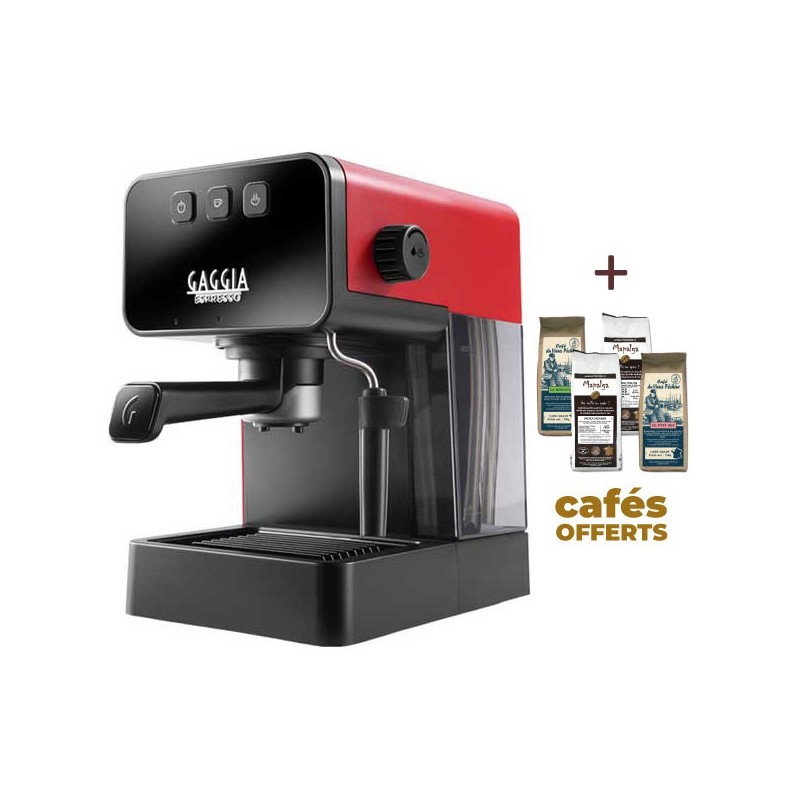 Machine à café ESPRESSO STYLE LAVA RED GAGGIA EG2111/03 (4 x 250g de café offerts) Machine à café ESPRESSO STYLE LAVA RED GAGGIA EG2111/03 (4 x 250g de café offerts)