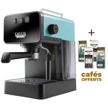 Machine à café ESPRESSO DELUXE RIVERWAY GREEN GAGGIA EG2111/66 (4 x 250g de café offerts)