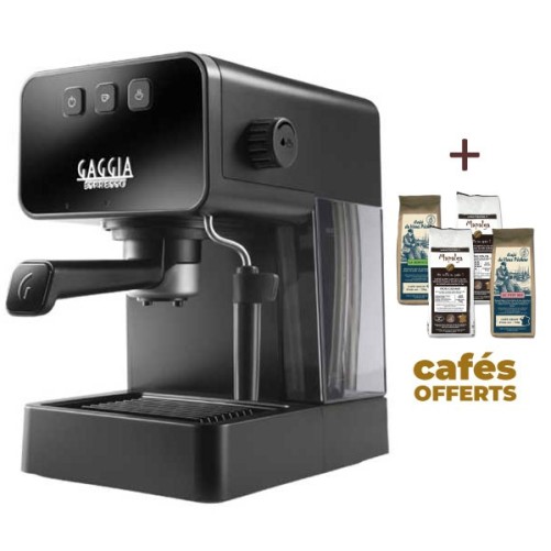Machine à café ESPRESSO STYLE STONE BLACK GAGGIA EG2111/01 (4 x 250g de café offerts)