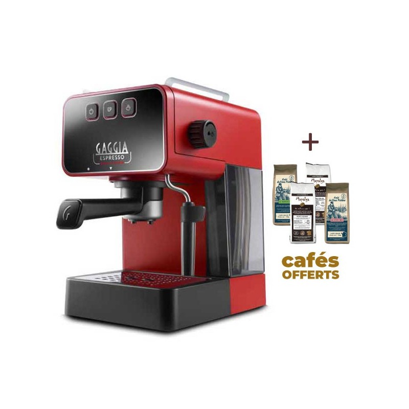 ESPRESSO EVOLUTION LAVA RED GAGGIA EG2115/03 (4 x 250g de café offerts)