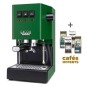 Coffee machine Espresso Classic E24 Jungle Green Gaggia Ri9481/17 + 1 kg of Moulu coffee offered