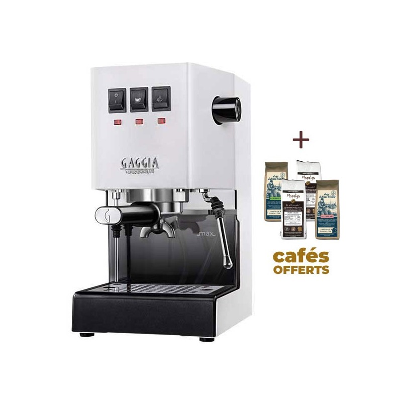 Coffee machine Espresso Classic E24 Polar White Gaggia Ri9481/13 + 1 kg of ground coffee offered