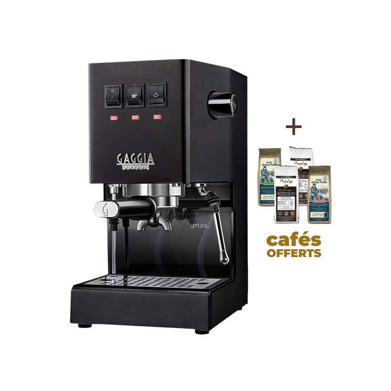 Machine à café espresso CLASSIC E24 THUNDER BLACK GAGGIA RI9481/14 (4 x 250g de café offerts)