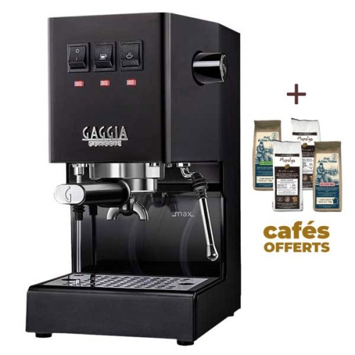 Machine à café espresso CLASSIC E24 THUNDER BLACK GAGGIA RI9481/14 (4 x 250g de café offerts)
