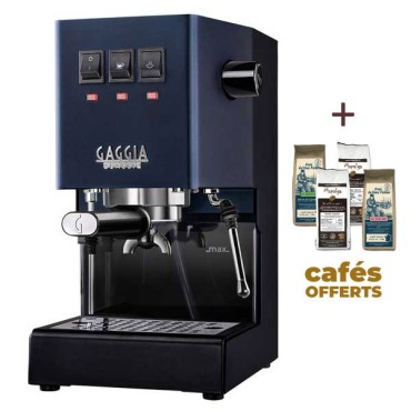 Machine à café espresso CLASSIC E24 CLASSIC BLUE GAGGIA RI9481/15 (4 x 250g de café offerts)