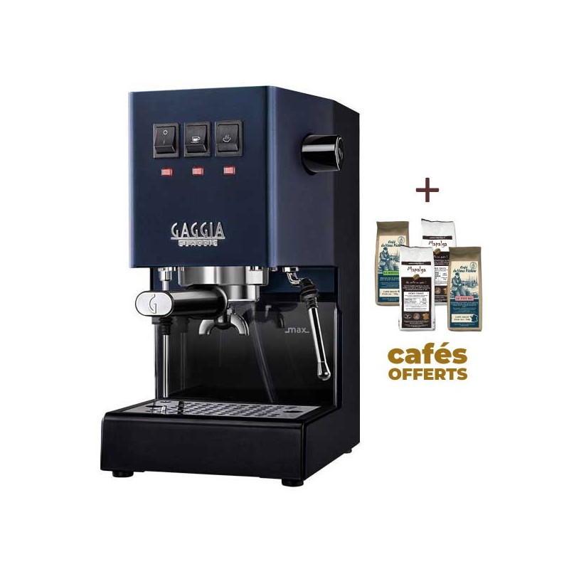 Coffee machine Espresso Classic E24 Classic Blue Gaggia Ri9481/15 + 1 kg of ground coffee offered