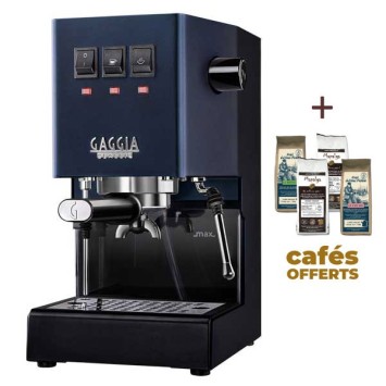 Machine à café espresso CLASSIC E24 CLASSIC BLUE GAGGIA RI9481/15 (4 x 250g de café offerts)