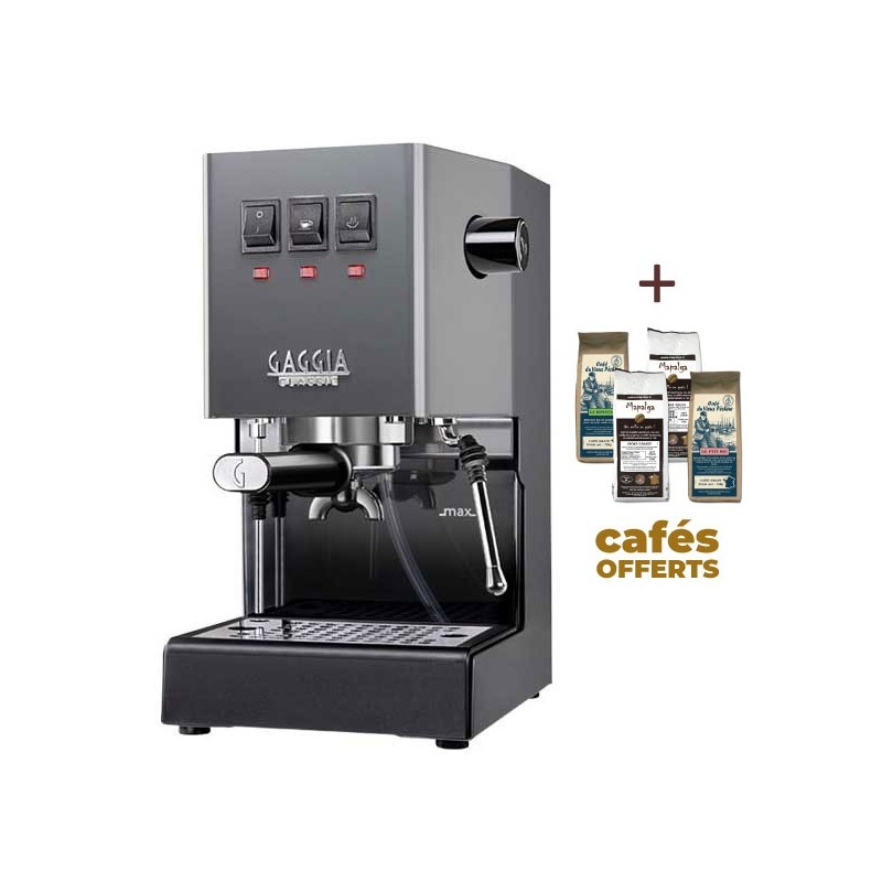 Espresso Classic E24 Coffee Machine Industrial Gray Gaggia Ri9481/16 + 1 kg of ground coffee offered