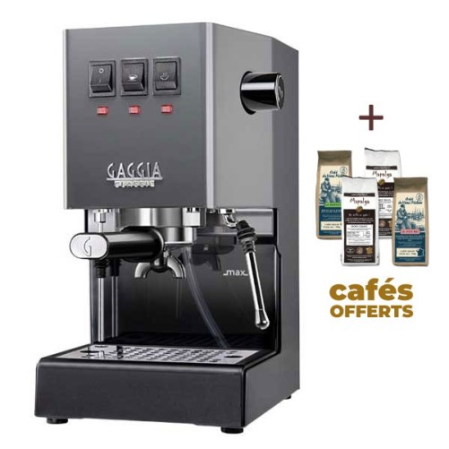 Espresso Classic E24 Macchina da caffè Grey Industrial Grey GAGIA RI9481/16 + 1 kg di caffè macinato Offerto