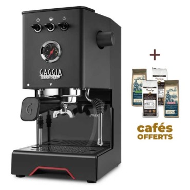 Machine à café espresso CLASSIC UP - BLACK GAGGIA EG2500/10 (+ 4 x 250g de café offerts)