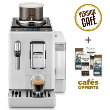 Delonghi Rivelia White Feb 4435.W 3 year warranty + 2 kg of coffee offered