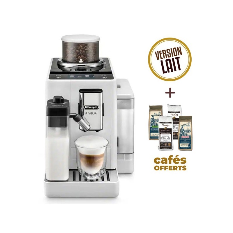 Delonghi Rivelia White Feb 4455.W 3 year warranty (4 x 250g of coffee offered)