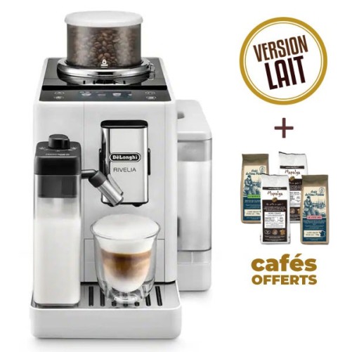 DELONGHI RIVILIA WHITE 4455.W Garanzia 3 anni + 2 kg di caffè Offerto