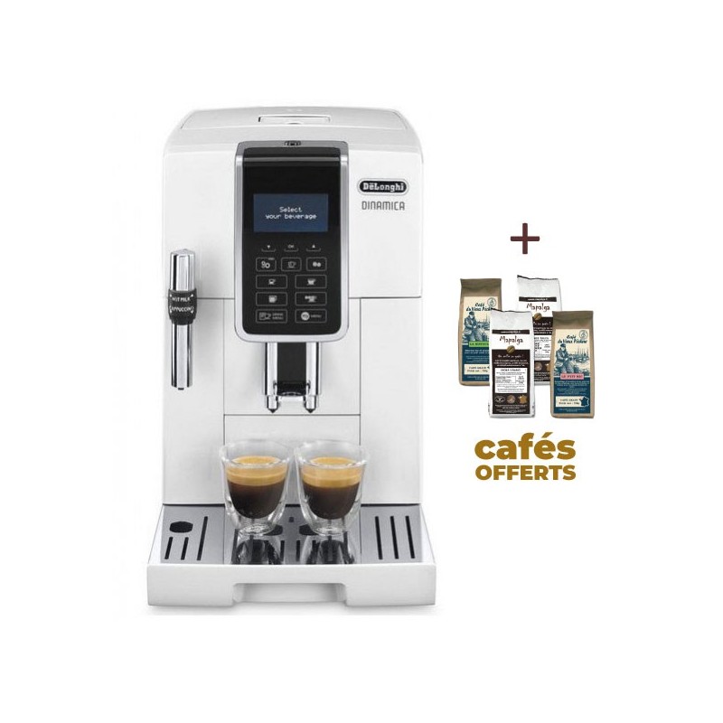Dinamica Feb 3535W Delonghi Guarantee 3 years (4 x 250g of cafes offered) Dinamica Feb 3535W Delonghi Guarantee 3 years (4 x 250g of cafes offered)