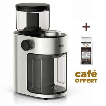 Braun Kg7070 Braun Coffee Mill + 250g of coffee offered