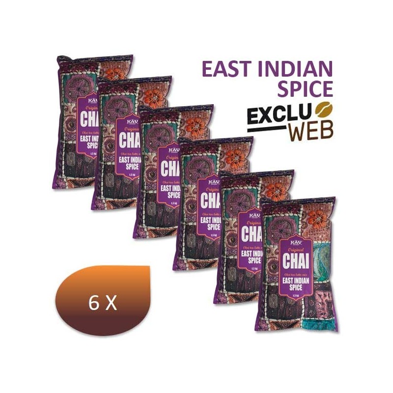 Pack x 6 Chaï latte EAST INDIAN SPICE 1,5 Kg - KAV ORIENT Pack x 6 Chaï latte EAST INDIAN SPICE 1,5 Kg - KAV ORIENT