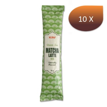 Matcha Green Tea Latte en dose individuelle 28 x 10 sticks - KAV