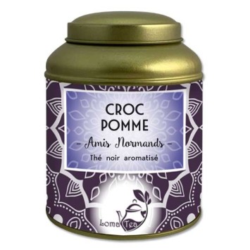Thé noir CROC POMME VRAC Boîte métal 100g - LOMATEA