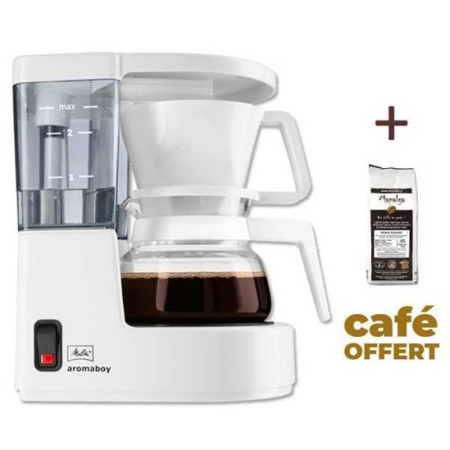 Cafetière filtre Aromaboy MELITTA + 40 FILTRES et 250g de café OFFERTS