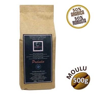Moulu Coffee Miscela Bar Preludio - 500g - Nero Puro