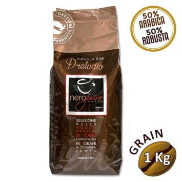 Coffee in grains Miscela bar preludio nero thorb 1 kg