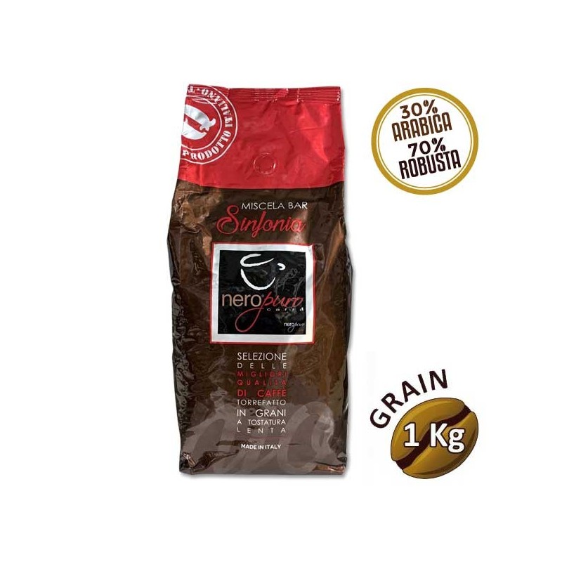 Café en Grains Miscela Bar SINFONIA - 1 Kg - NERO PURO