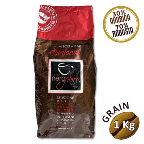 Coffee in grains Miscela bar sinfonia nero puro - 1 kg