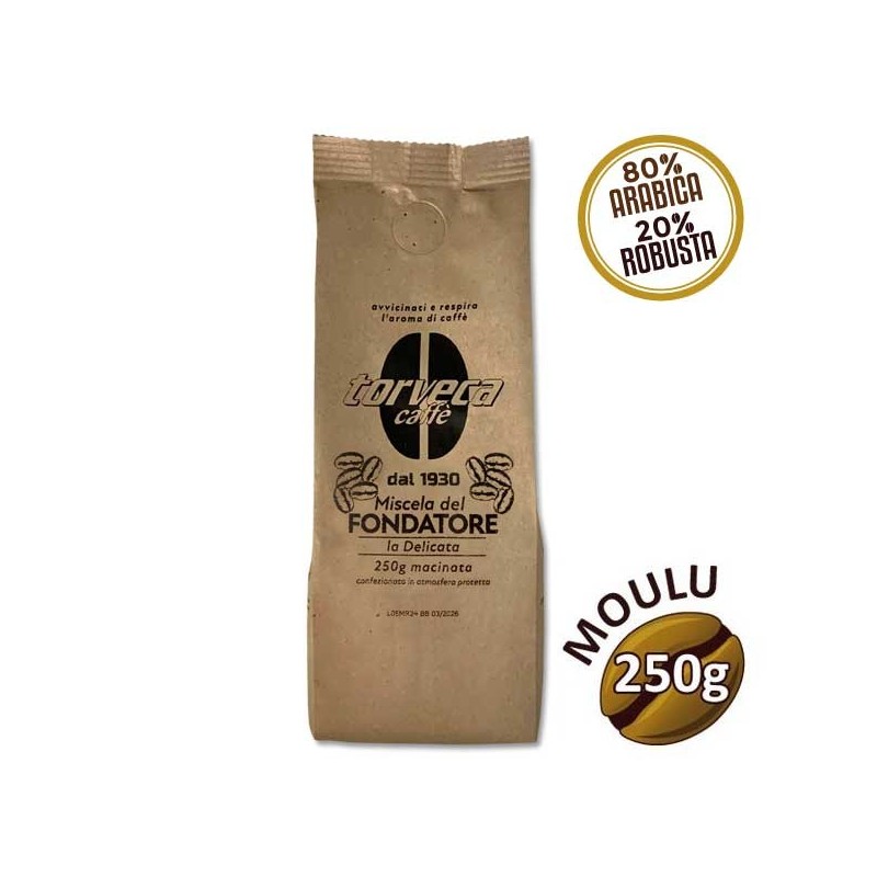 Café moulu FONDATORE - 250g - TORVECA Café moulu FONDATORE - 250g - TORVECA