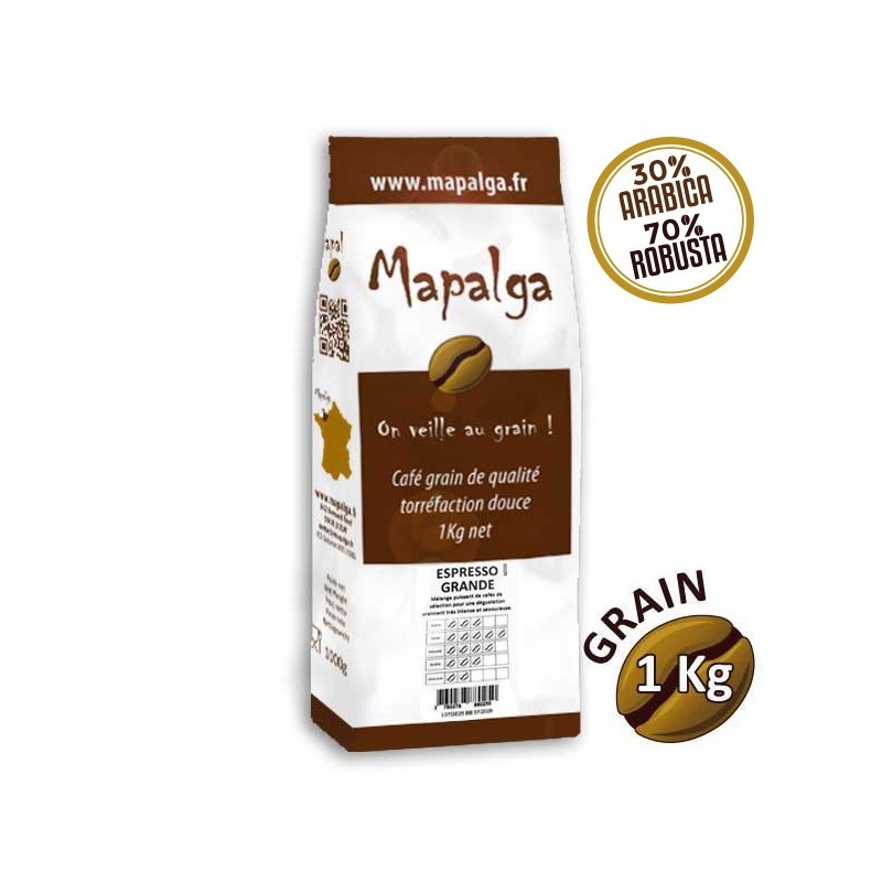 Grande espresso coffee grain - 1 kg - MAPALGA