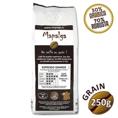 Grande espresso grain coffee - 250g - MAPALGA